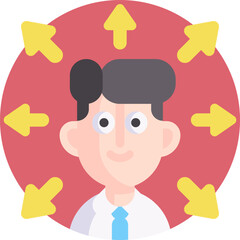 brand awareness illustration on a white background     