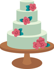 cake (2) illustration on a white background   