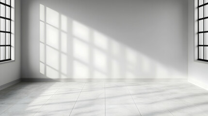 Empty room sunlight interior design minimalist white space modern architecture photography