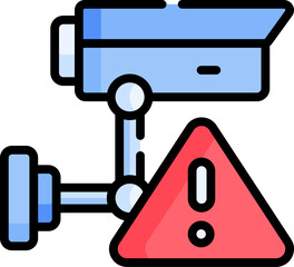 cctv illustration on a white background  