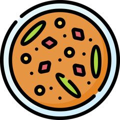 chakalaka illustration on a white background 