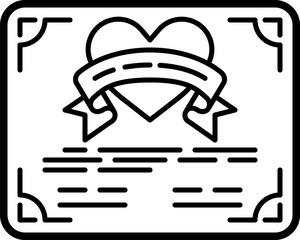 certificate illustration on a white background   