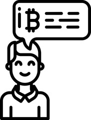 chat illustration on a white background  