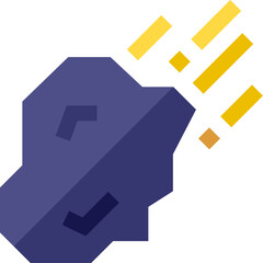 comet illustration on a white background  