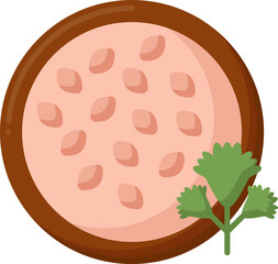 coriander illustration on a white background  