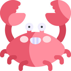 crab illustration on a white background  