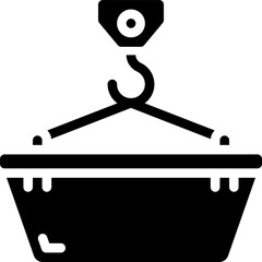 crane illustration on a white background   