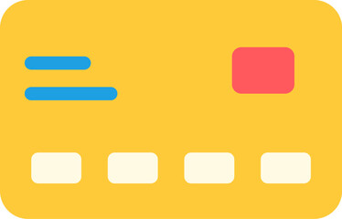 credit card illustration on a white background 