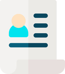 CV illustration on a white background 