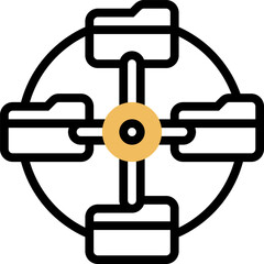 data link illustration on a white background  