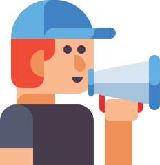 director illustration on a white background   