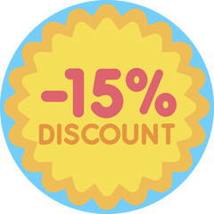 discount illustration on a white background     