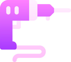 drilling machine illustration on a white background     