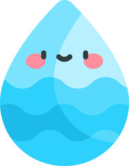 drop illustration on a white background  