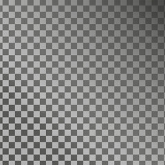Checkerboard pattern. Diagonal light gradient. Transparent vector background. Subtle texture overlay.