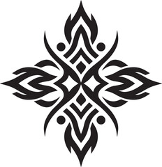 Tribal tattoo design illustration 