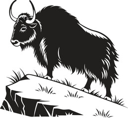 goat on a white background