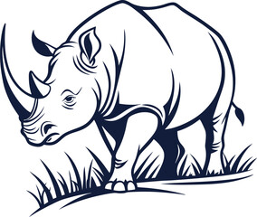 rhino vector illustration