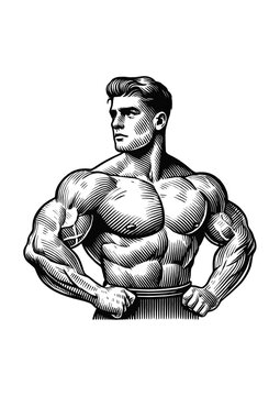 Vintage strong man
