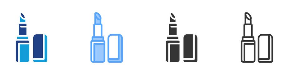 Lipstick icon set multiple style collection