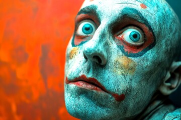 Metaphorical procrastination emotions of a mental. Self-help psychology. Psychological distress. Mental disorder - procrastination: abstract image of physical state. Neurotic behavior.