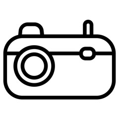 Camera Digital Media Line Icon