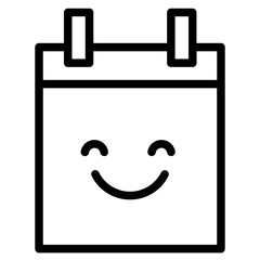 Fototapeta premium Happy Image Picture Line Icon