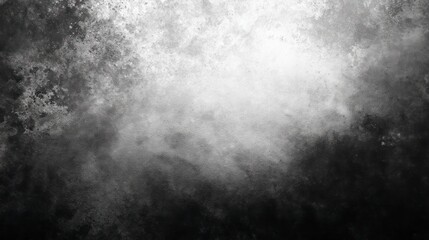 Obraz premium Dramatic Abstract Black and White Grunge Texture Background for Creative Projects