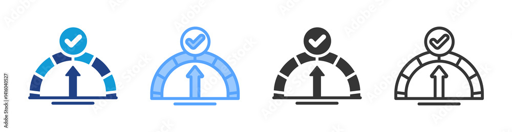 Aufkleber indicator icon set multiple style collection