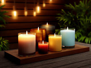 handmade candle collection,
