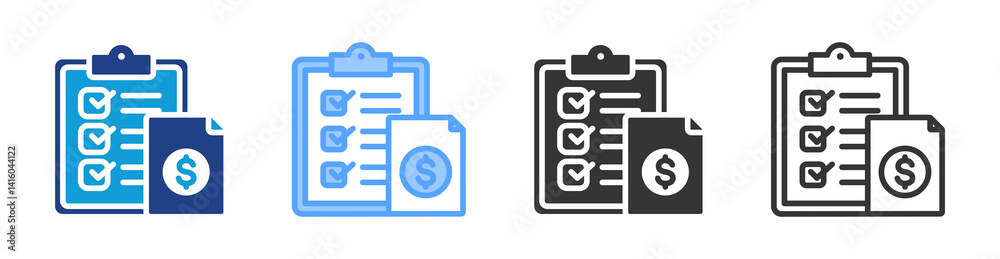 Poster order fulfillment icon set multiple style collection