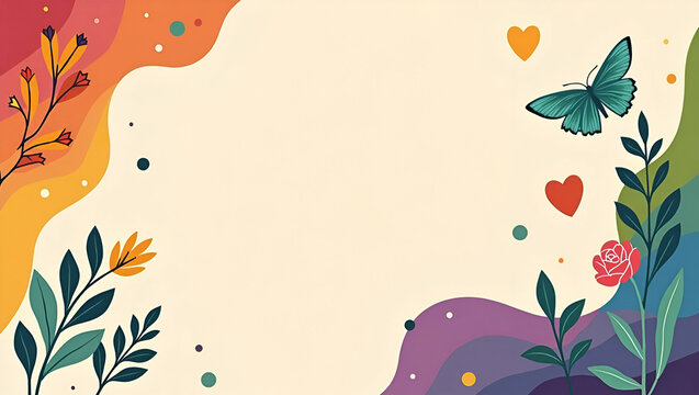 Exquisite banner design showcasing Pride Month celebrations with refined graphical elements modern typography and harmonious layout evoking vibrant communal pride in  Photo Stock  Concept  and empty s