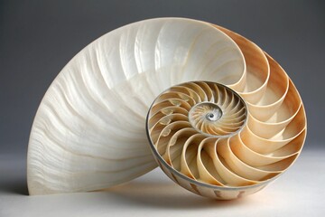 Obraz premium spiral nautilus shell
