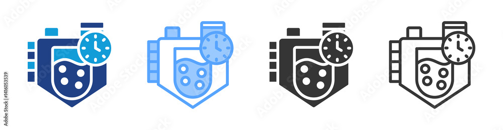 Poster Fermentation icon set multiple style collection