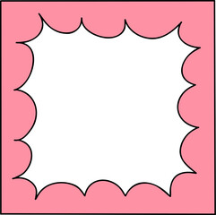 Scalloped Edge Square Frame