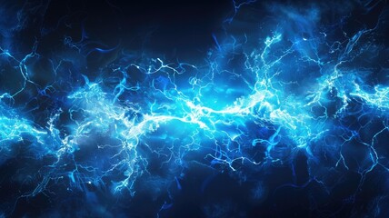 Abstract picture of electric sparkling and glowing with powerful strike emit natural energy. Lightning with light effect express speed of thunder bolt and burst of energetic electricity power. AIG53.
