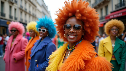 Display elegant Pride Parade costumes design visuals featuring refined garments innovative style and dynamic color interplay that encapsulate cultural celebration in premium stock images in  Photo Sto