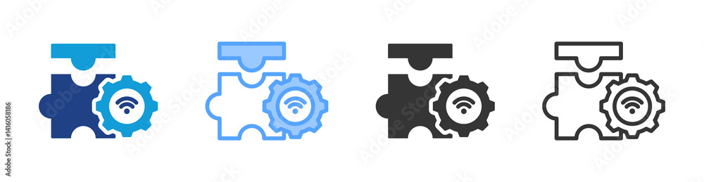 Poster Extension icon set multiple style collection
