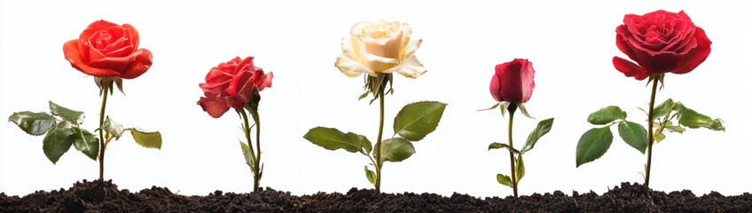 Obraz premium Blossoming Roses in Stages