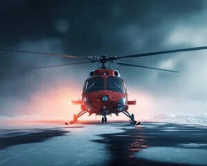 Emergency helicopter landing