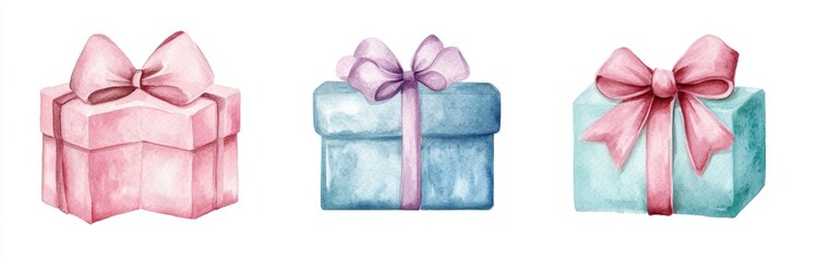 Watercolor Gift Boxes (2)