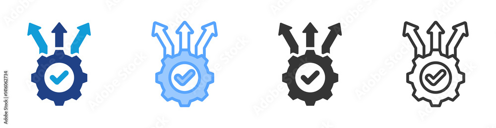 Poster Evaluating Alternative icon set multiple style collection