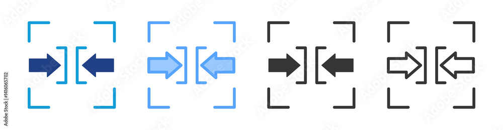 Aufkleber Constraints icon set multiple style collection