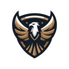 Fototapeta premium eagle mascot logo vector illustration