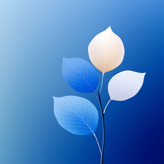 Obraz premium a serene and minimalist composition featuring two abstract