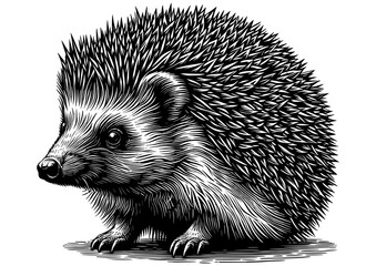 Detailed Vector Illustration of a Hedgehog © Werner
