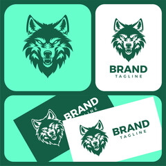 Stylized Wolf Illustration Vector Art Simple Animal Graphic Vector