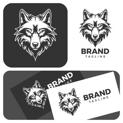 Stylized Wolf Graphic Vector Art Fierce Animal Illustration Design