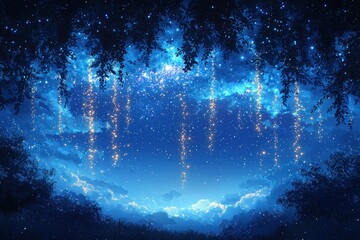 Night Sky Forest