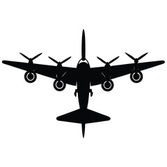 Retro Passenger Plane With Propellers And Round Engines